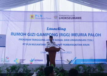 Berkomitmen Turunkan Angka Stunting, PLN Nusantara Power UP Arun Resmikan Rumoh Gizi Gampong (RGG)