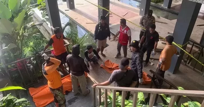 Lima orang karyawan resort dinyatakan tewas usai terjatuh ke jurang akibat tali lift putus di Ubud, Gianyar, Bali, Jumat (1/9). (Facebook Info Amlampura)