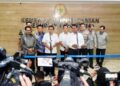 Foto : Konferensi Pers seusai acara Penandatanganan Komitmen Bersama Serap Gabah Petani' yang digelar di Jakarta, Kamis (30/1/2025)/Dok : Humas Badan Pangan Nasional